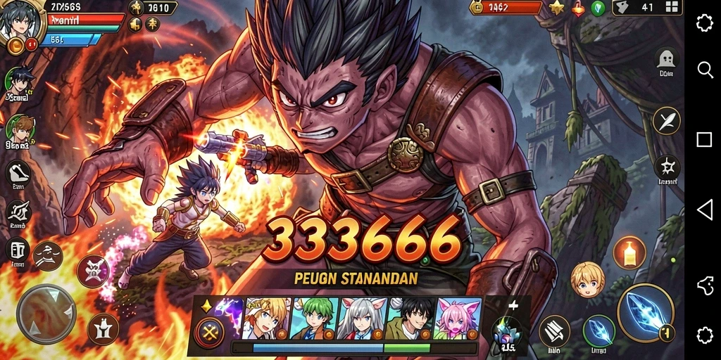 Gameplay seru dengan karakter Anime yang menawan.