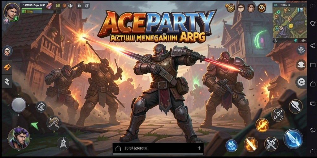 Tampilan aksi gameplay ARPG yang menegangkan dan penuh tantangan.