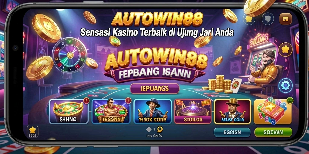 Tampilan dinamis gameplay AUTOWIN88 dengan suasana Kasino yang menakjubkan.