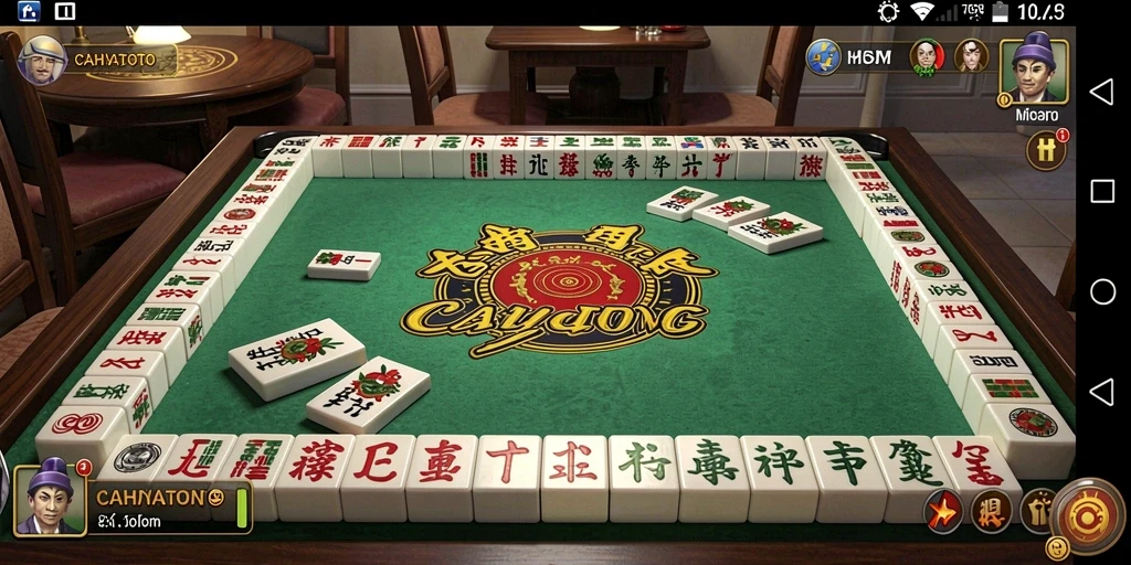 Screenshot dari gameplay menarik di CAHAYATOTO dengan suasana Mahjong yang seru.