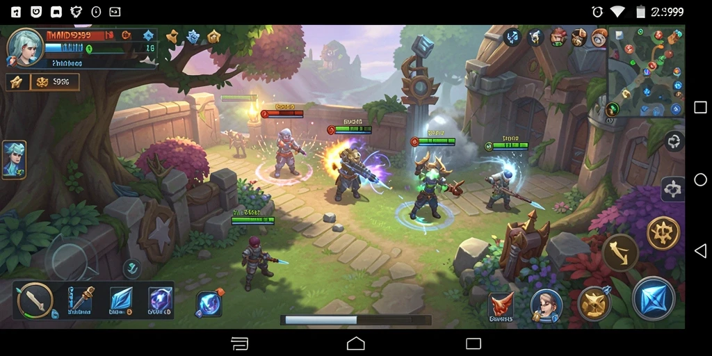 Tangkapan layar gameplay DMD999 menampilkan pertempuran strategis yang menegangkan.