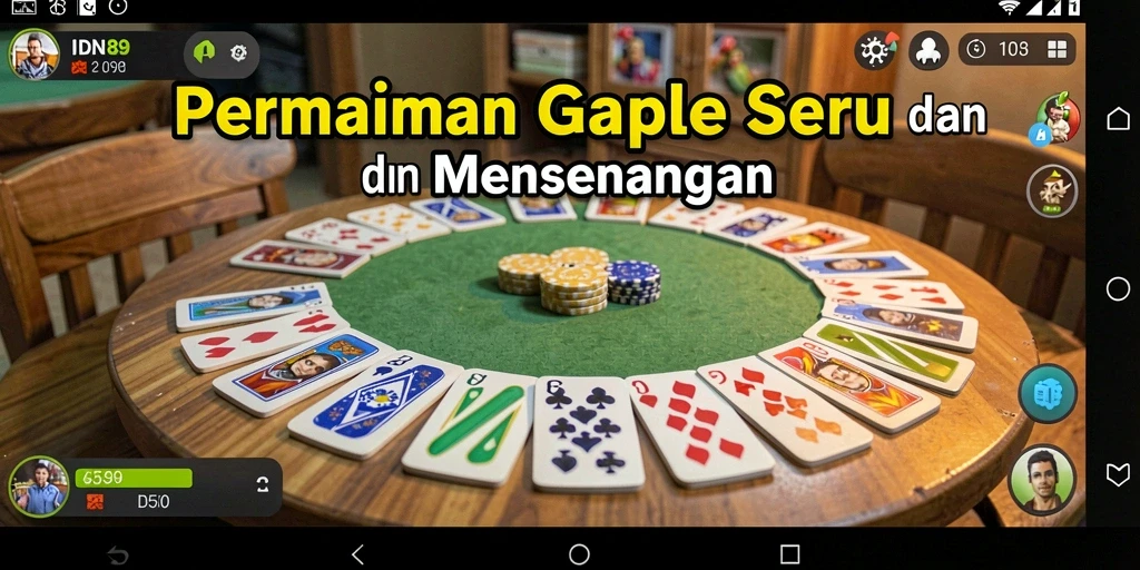 Tampilan gameplay Gaple yang seru di IDN89.