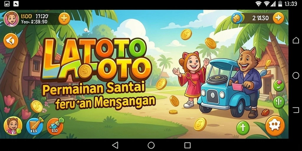 Tampilan gameplay LATOTO yang ceria dan menghibur.