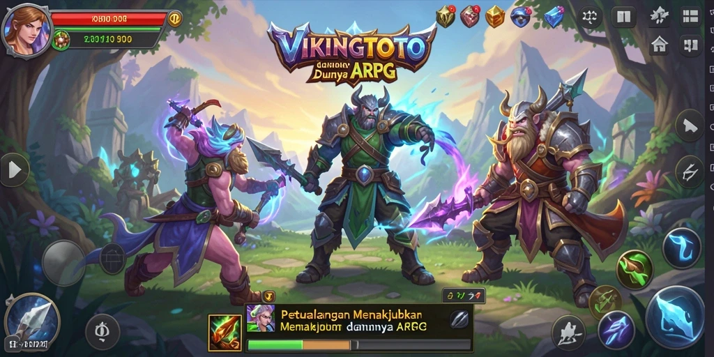 Tampilan gameplay seru dalam dunia VIKINGTOTO ARPG.
