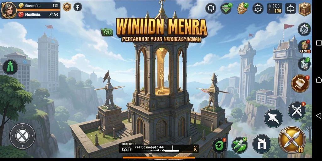 Tampilan gameplay seru dari WINIDN Tower Defense.